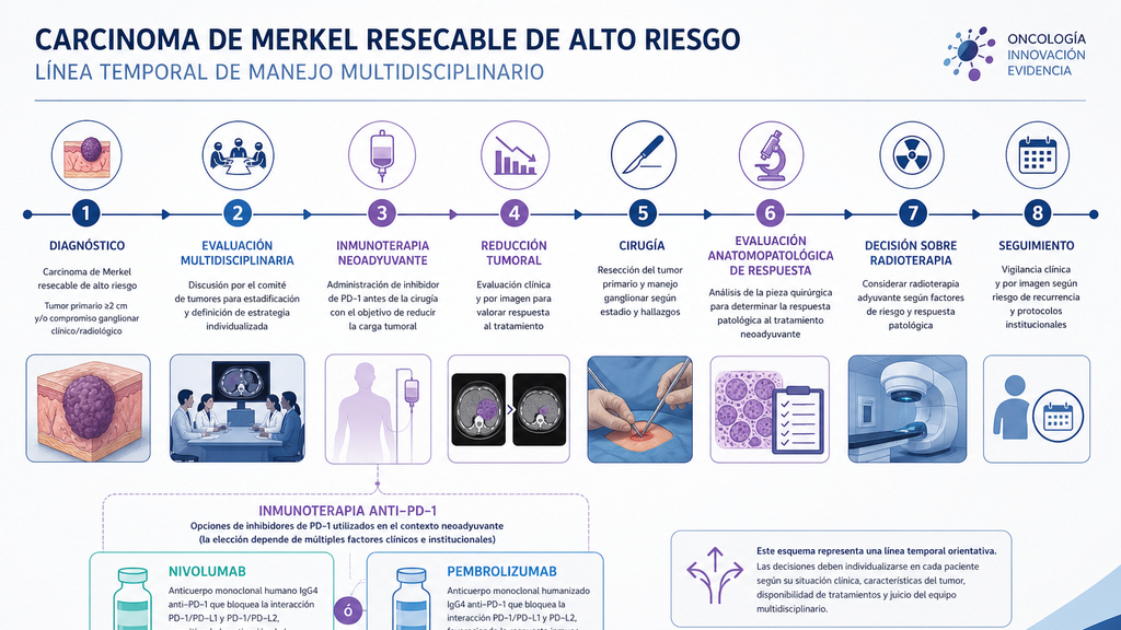Estrategia neoadyuvante y respuesta patológica en carcinoma de Merkel