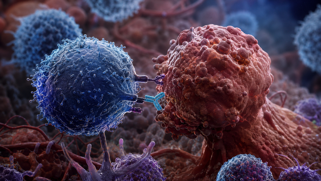 Mecanismo de acción de nivolumab mediante bloqueo de PD-1